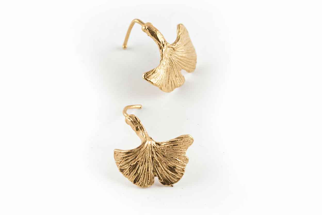 Orecchini Ginkgo Bud Foglie